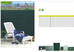 Nortene Tuinscherm Plastic Groen 1X3M|Brico Hot