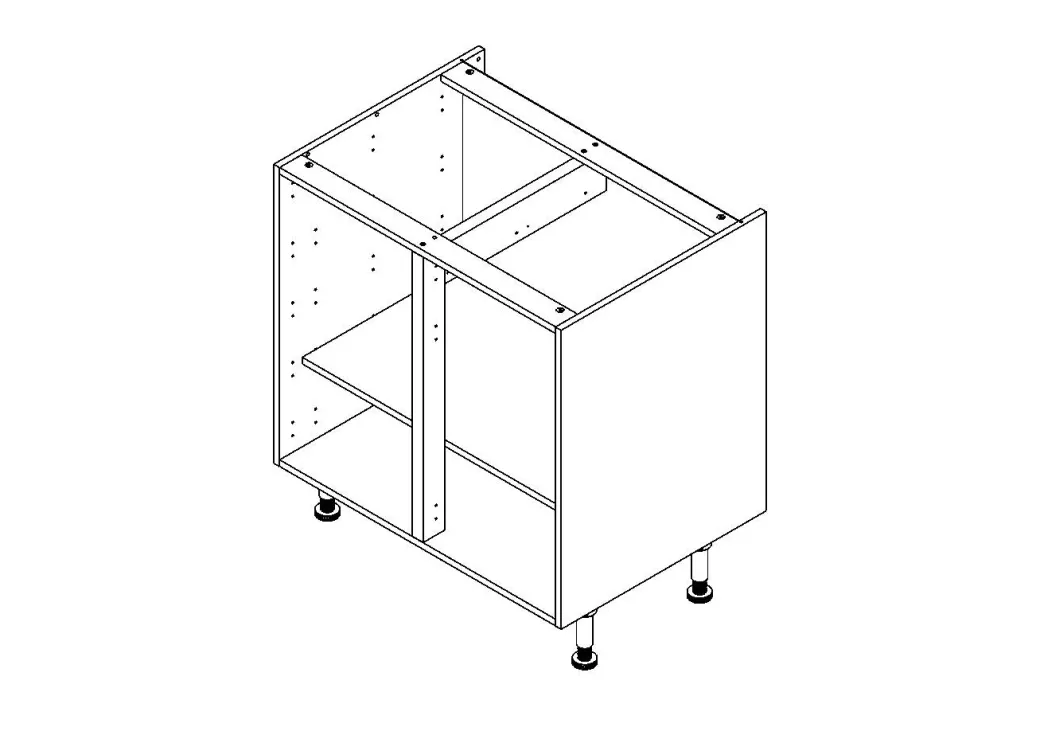 Onderkast Keuken Modulo Wit 80Cm|Brico Online
