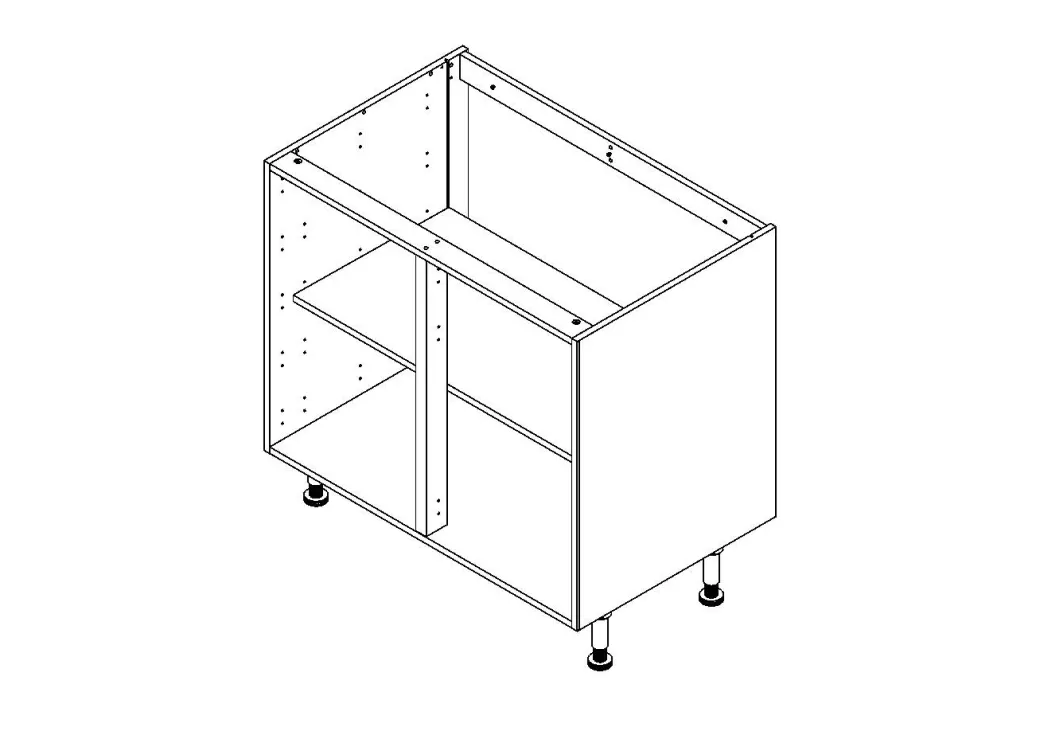 Onderkast Keuken Modulo Wit 90Cm|Brico Online