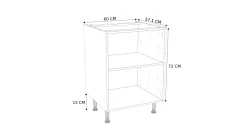 Onderkast Keuken Modulo Wit 60Cm|Brico Clearance