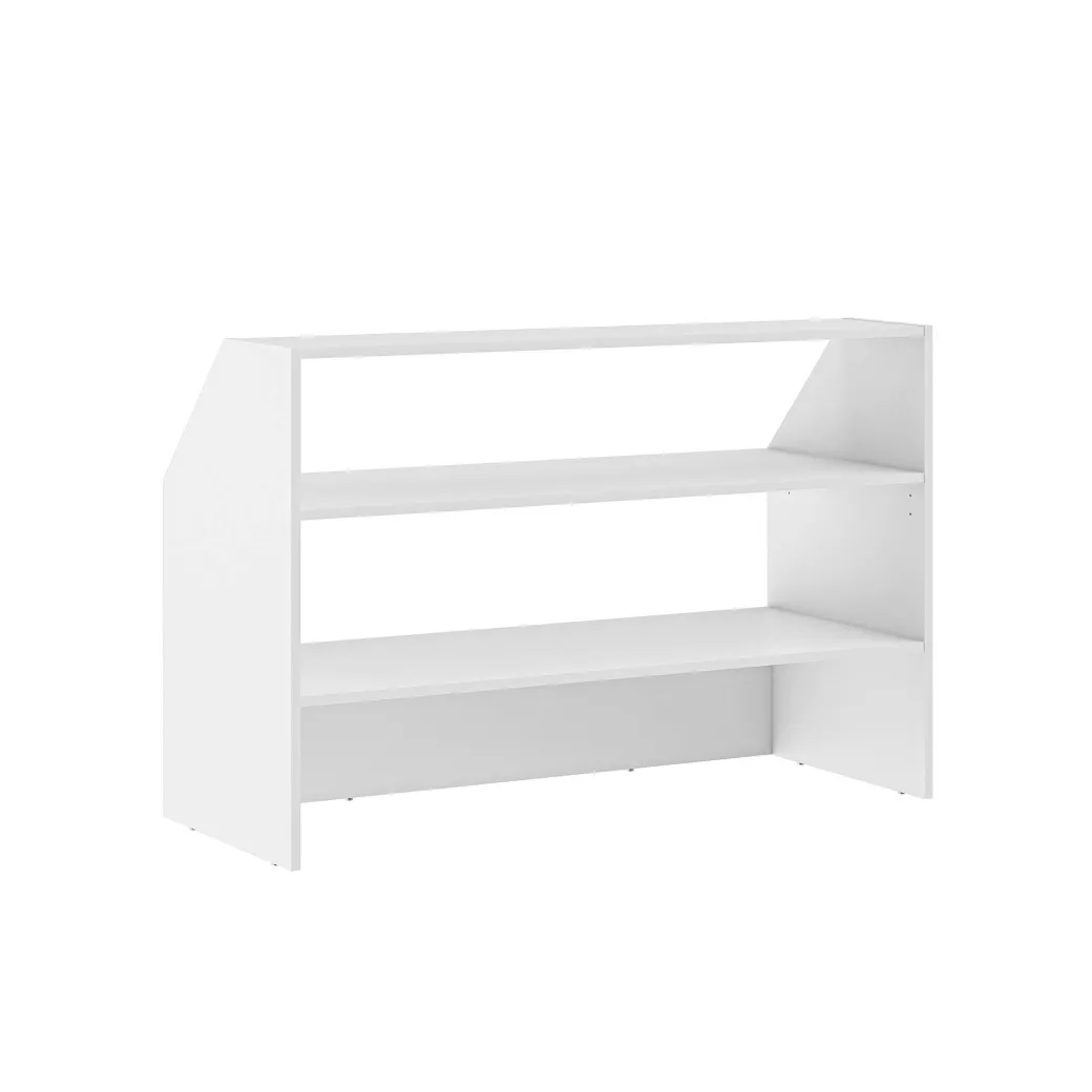 Opberging Schuin Dak 120Cm Wit|Brico Discount