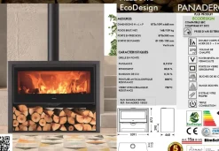 Brico Houtkachels<Panadero Houtkachel Allegro Ecodesign 8,9Kw