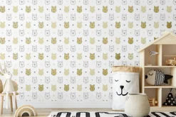 Brico Behang Kinderkamer-Papierbehang Bee Winnie The Pooh