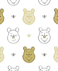Brico Behang Kinderkamer-Papierbehang Bee Winnie The Pooh
