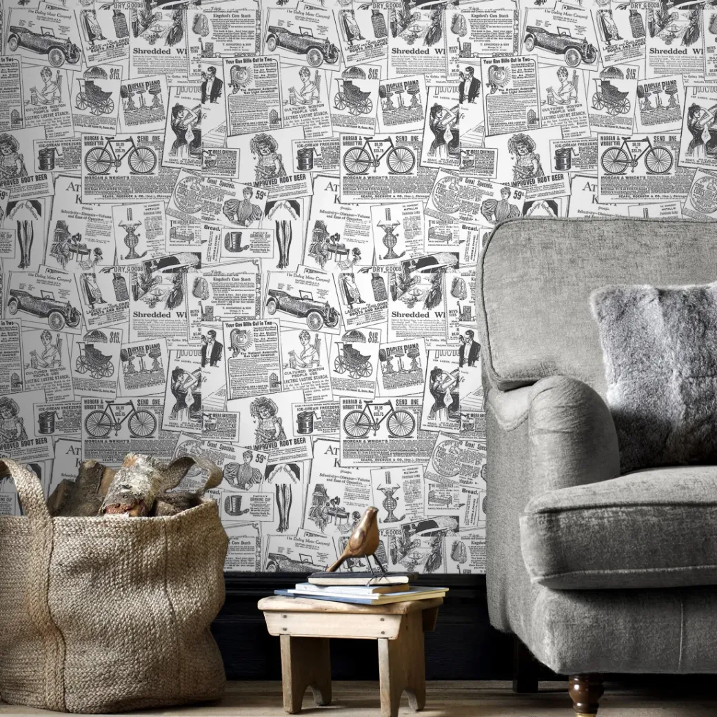 Brico Behangpapier-Papierbehang Homestyle Bk32083 Zwart