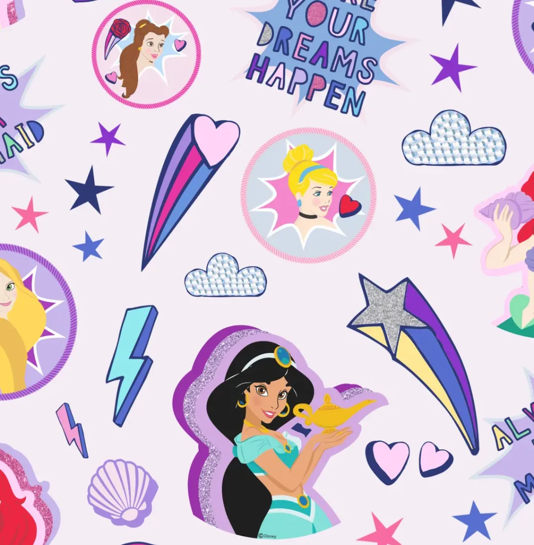 Brico Behang Kinderkamer-Papierbehang Princess Badges