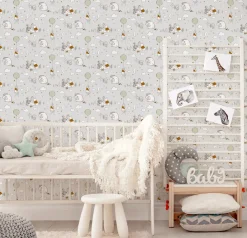 Brico Behang Kinderkamer-Papierbehang Winnie The Pooh Up, Up And Away