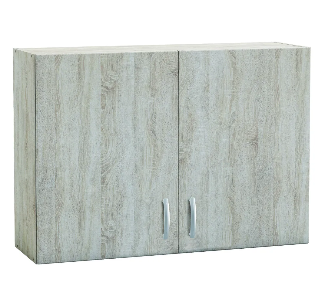 Paprika Bovenkast 100Cm Geborsteld Eik Melamine|Brico Clearance