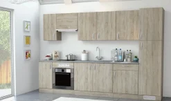 Paprika Kast Voor Oven 60Cm Geborsteld Eik Melamine|Brico Sale