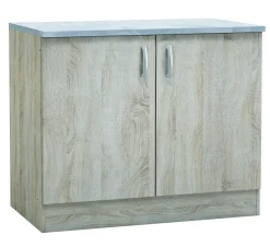 Paprika Onderkast 100Cm Geborsteld Eik Melamine|Brico Best