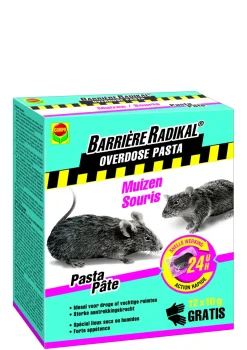 Brico Ongediertebestrijding-Pasta Muizen Campo Barriere Radikal 24H 12X10G