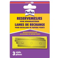 Brico Behanggereedschap-Perfax Reservemessen Behangverwijderaar 3 Stuks