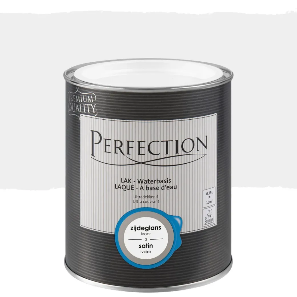Brico Lakken-Perfection Lak Ultradekkend Zijdeglans Ivoor 750Ml