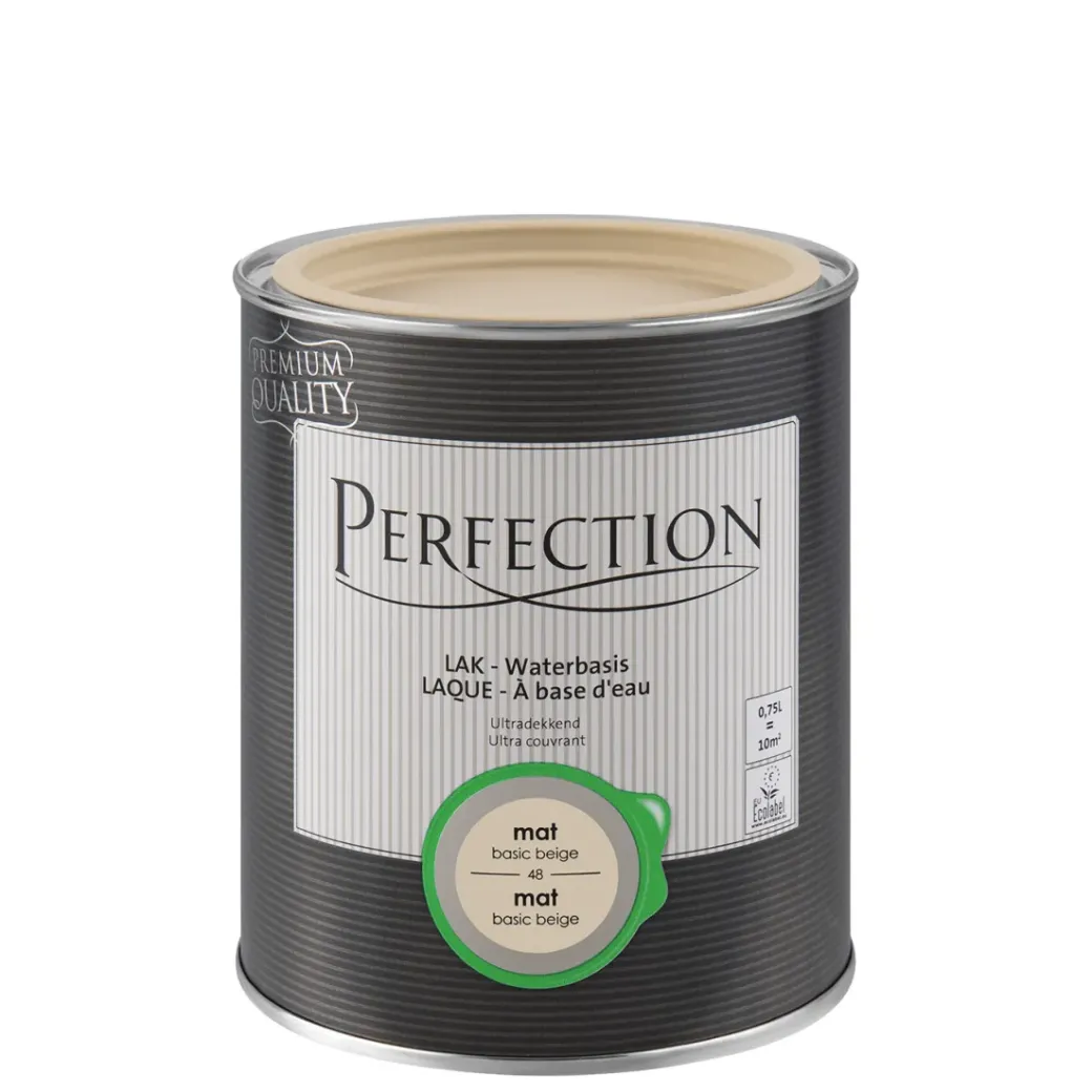 Brico Lakken-Perfection Lak Ultradekkend Mat Basic Beige 750Ml