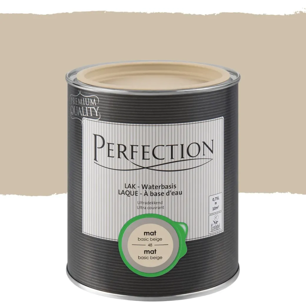 Brico Lakken-Perfection Lak Ultradekkend Mat Basic Beige 750Ml