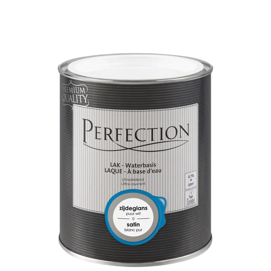 Brico Lakken-Perfection Lak Ultradekkend Zijdeglans Puur Wit 750Ml