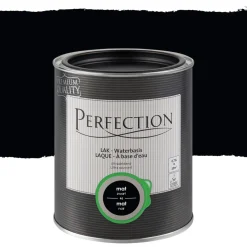 Brico Lakken-Perfection Lak Ultradekkend Mat Zwart 750Ml