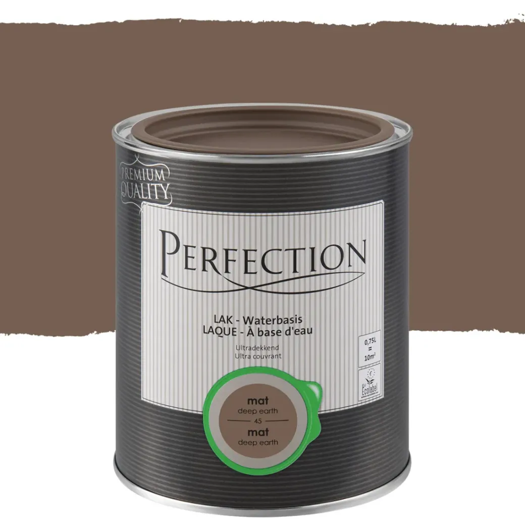 Brico Lakken-Perfection Lak Ultradekkend Mat Deep Earth 750Ml