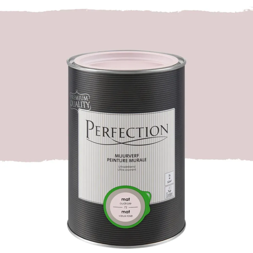 Brico Muurverf-Perfection Muurverf Ultradekkend Mat Oudroze 1L