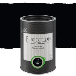 Brico Muurverf-Perfection Muurverf Ultradekkend Mat Zwart 1L