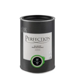 Brico Muurverf-Perfection Muurverf Ultradekkend Mat Zwart 1L