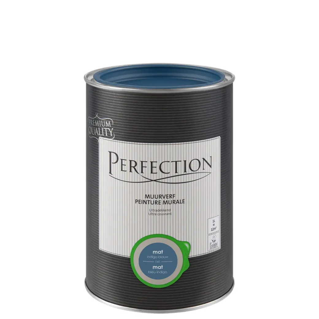 Brico Muurverf-Perfection Ultradekkende Muurverf Indigoblauw Mat 1L