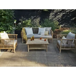 Brico Loungesets-Persoon Exotan Bamboe Loungeset - Natural Finish