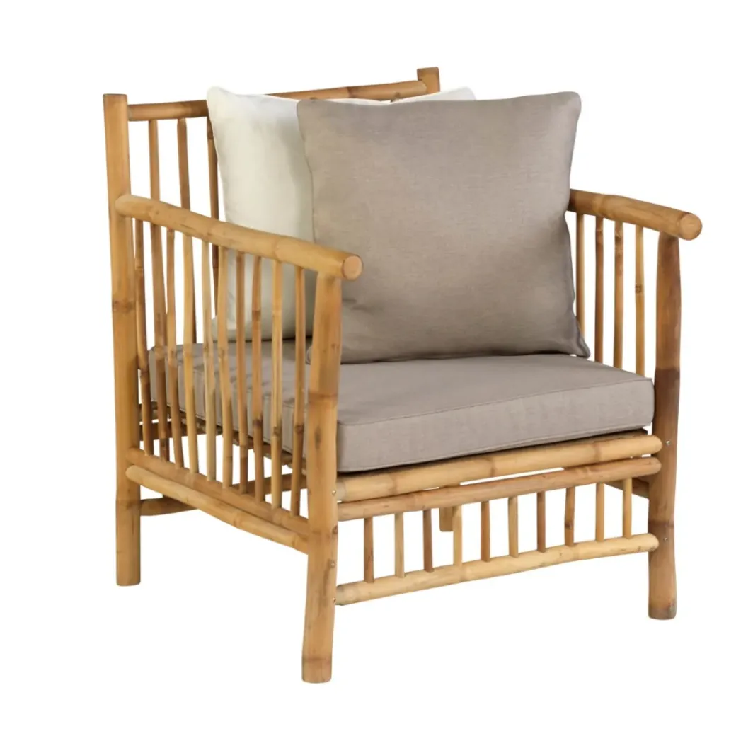 Brico Loungesets-Persoon Exotan Bamboe Loungeset - Natural Finish
