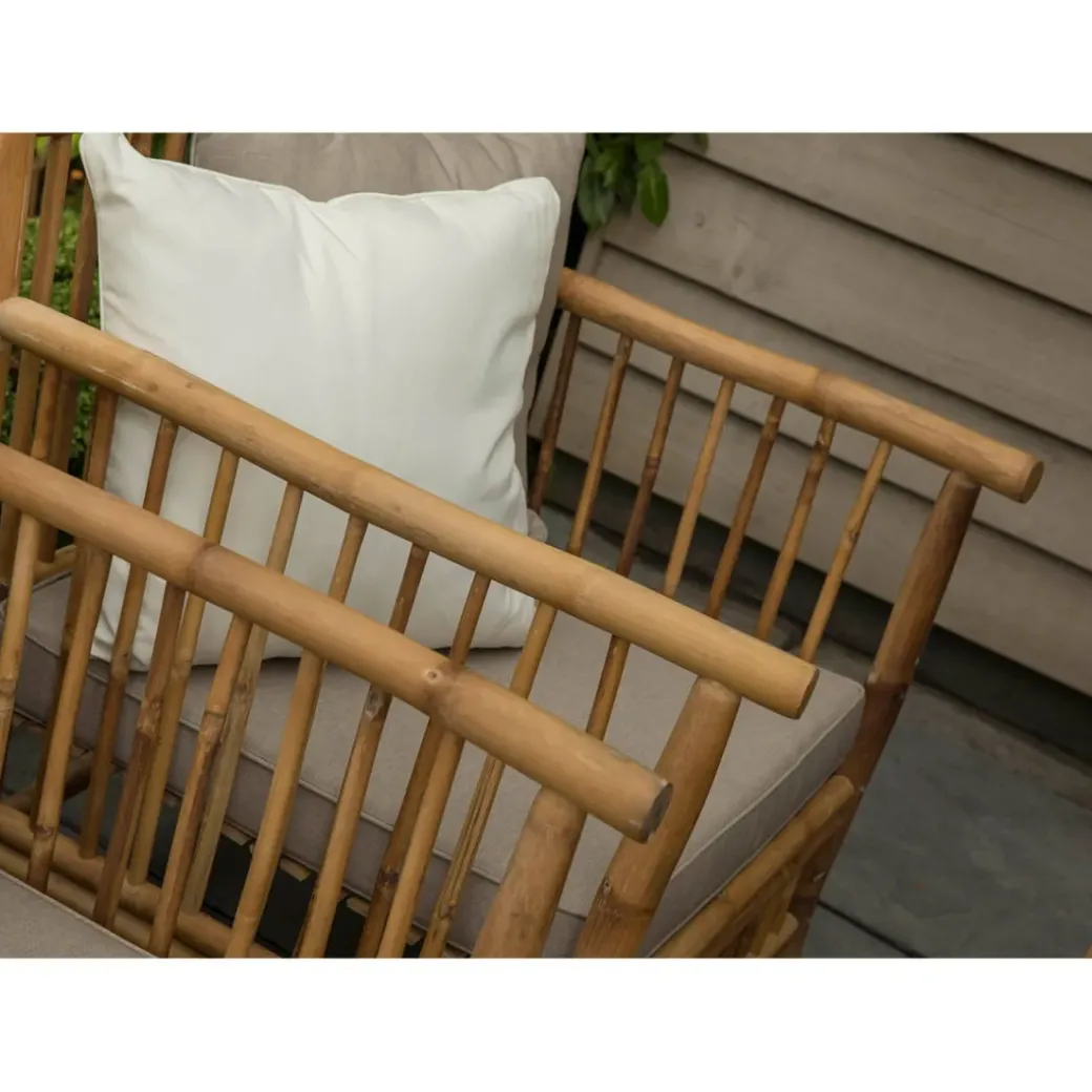 Brico Loungesets-Persoon Exotan Bamboe Loungeset - Natural Finish