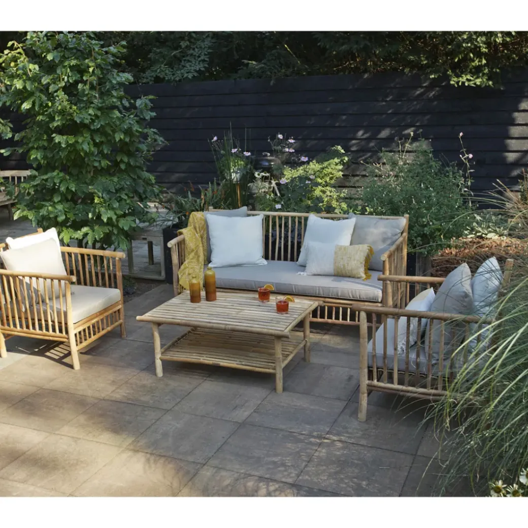 Brico Loungesets-Persoon Exotan Bamboe Loungeset - Natural Finish