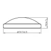 Philips Plafondlamp Doris Zwart O31,3Cm 17W|Brico Discount