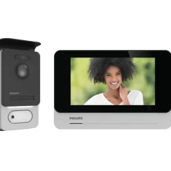 Brico Deurbellen-Philips Videointercom Welcomeeye Connect2 Touchscreen 130° Kijkhoek