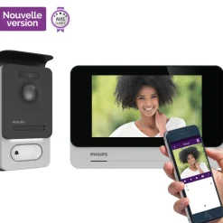 Brico Deurbellen-Philips Videointercom Welcomeeye Connect2 Touchscreen 130° Kijkhoek