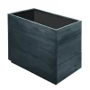 Brico Plantenpotten En -Bakken-Plantenbak Acaciahout Rechthoek 60X30Cm Zwart