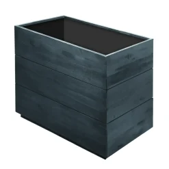 Brico Plantenpotten En -Bakken-Plantenbak Acaciahout Rechthoek 60X30Cm Zwart