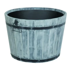 Brico Plantenpotten En -Bakken-Plantenbak Acaciahout Rond O46Cm Grijs
