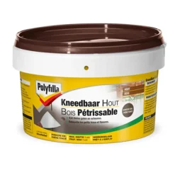 Brico Houtvulmiddelen-Polyfilla Pasta Kneedbaar Hout Donkere Eik 500 Gr