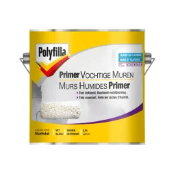 Brico Primers-Polyfilla Primer Vochtige Muren Wit 2,5L
