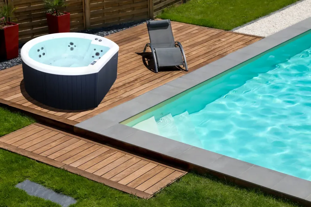 Brico Spa En Jacuzzi-Poolstar Spa Acrylique Halfmoon 4 Personen
