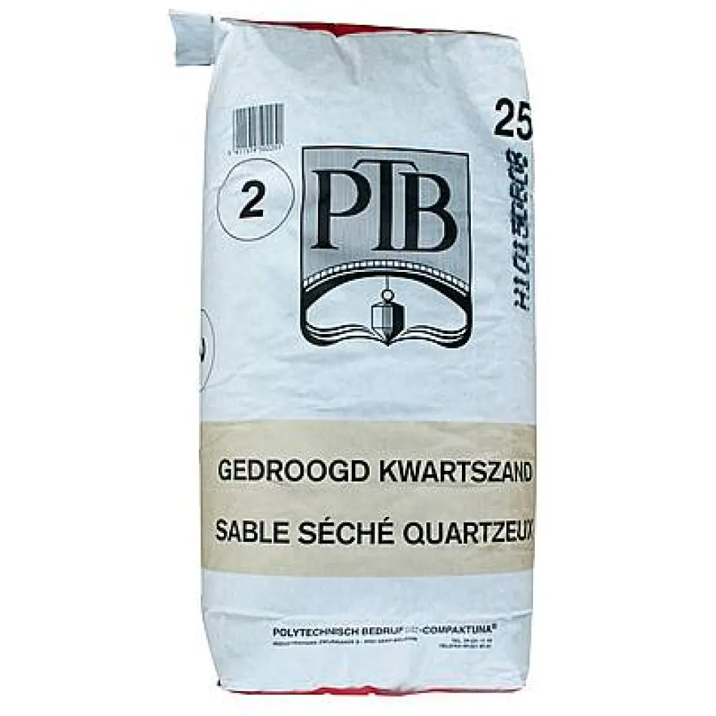 Ptb Gedroogd Kwartszand 'Type 2' 25 Kg|Brico New
