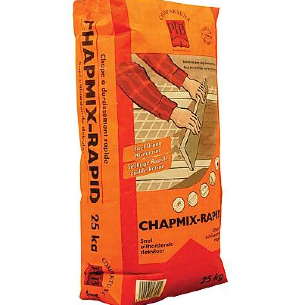 Ptb-Compaktuna Snel Uithardende Dekvloer 'Chapmix-Rapid' 25 Kg|Brico Best