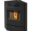 Brico Pelletkachels<Qlima Pelletkachel Fiorina 74-S Line 7,45Kw Zwart