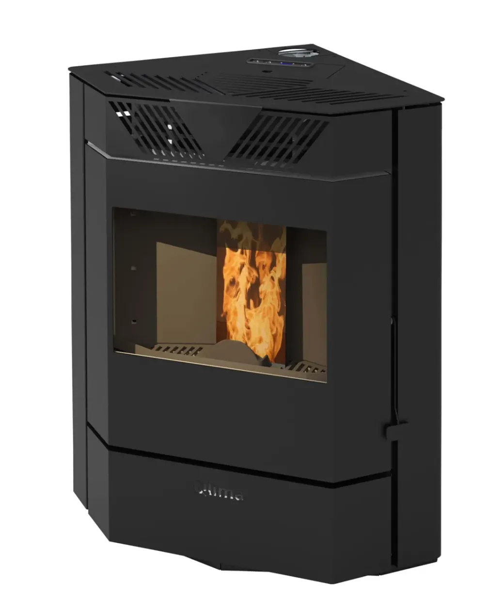 Brico Pelletkachels<Qlima Pelletkachel Fiorina 74-S Line 7,45Kw Zwart