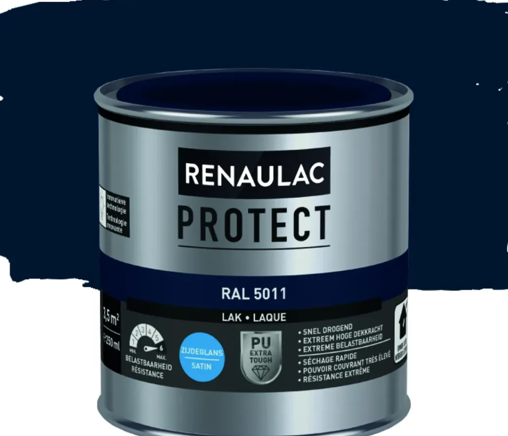 Brico Lakken-Renaulac Lak Protect Ral5011 Zijdeglans 250Ml