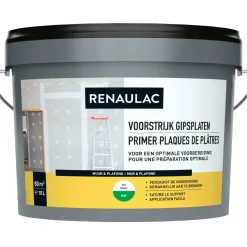 Brico Primers-Renaulac Voorstrijk Gipsplaten Wit 10L