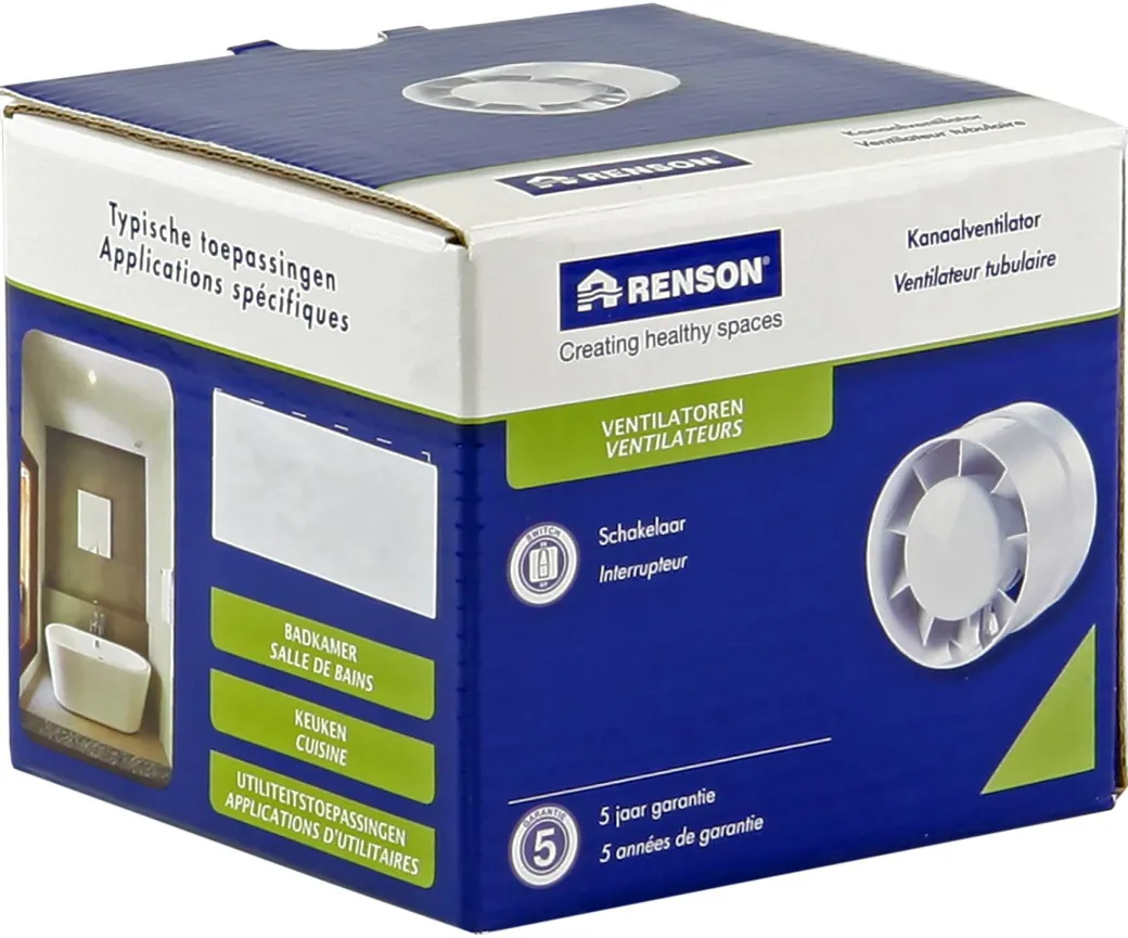 Renson 7123 Kanaalventilator O150Mm Wit|Brico Hot