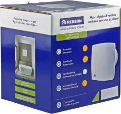 Renson Badkamerventilator 7412H O125Mm Design Grijs|Brico New