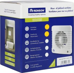 Renson Badkamerventilator 7201T O100Mm Wit|Brico Discount