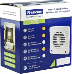 Renson Badkamerventilator 7402H O125Mm Wit|Brico New