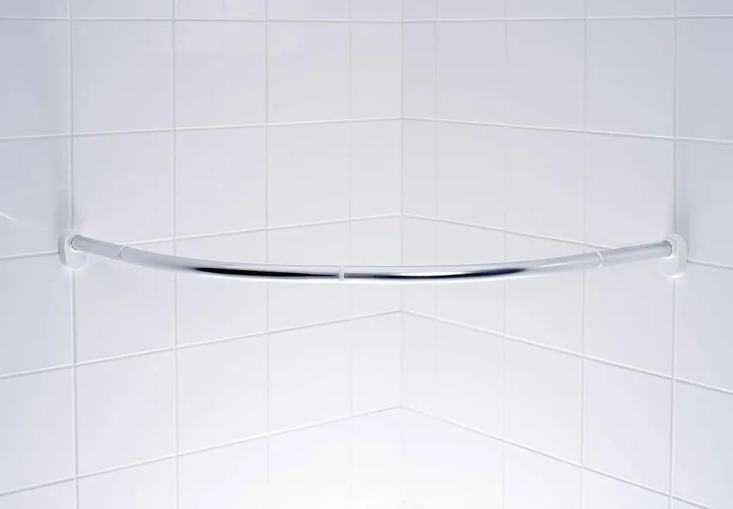 Ridder Kwartronde Dochegordijnstang O25Mm 90X90Cm Glanzend Chroom Aluminium|Brico Outlet